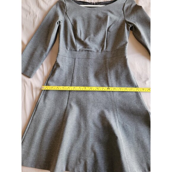 J. Crew Grey Fit-and-Flare Boatneck Dress (2P) - Picture 4 of 13